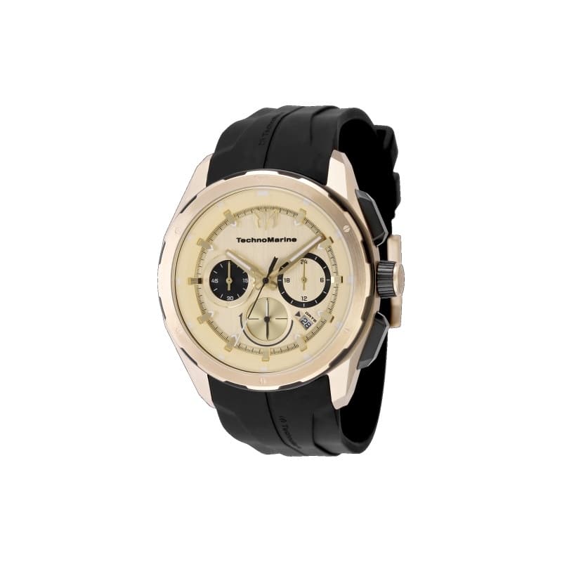 Technomarine Men's TM-318105 OCEAN Quartz Chronograph Gold Dial Watch