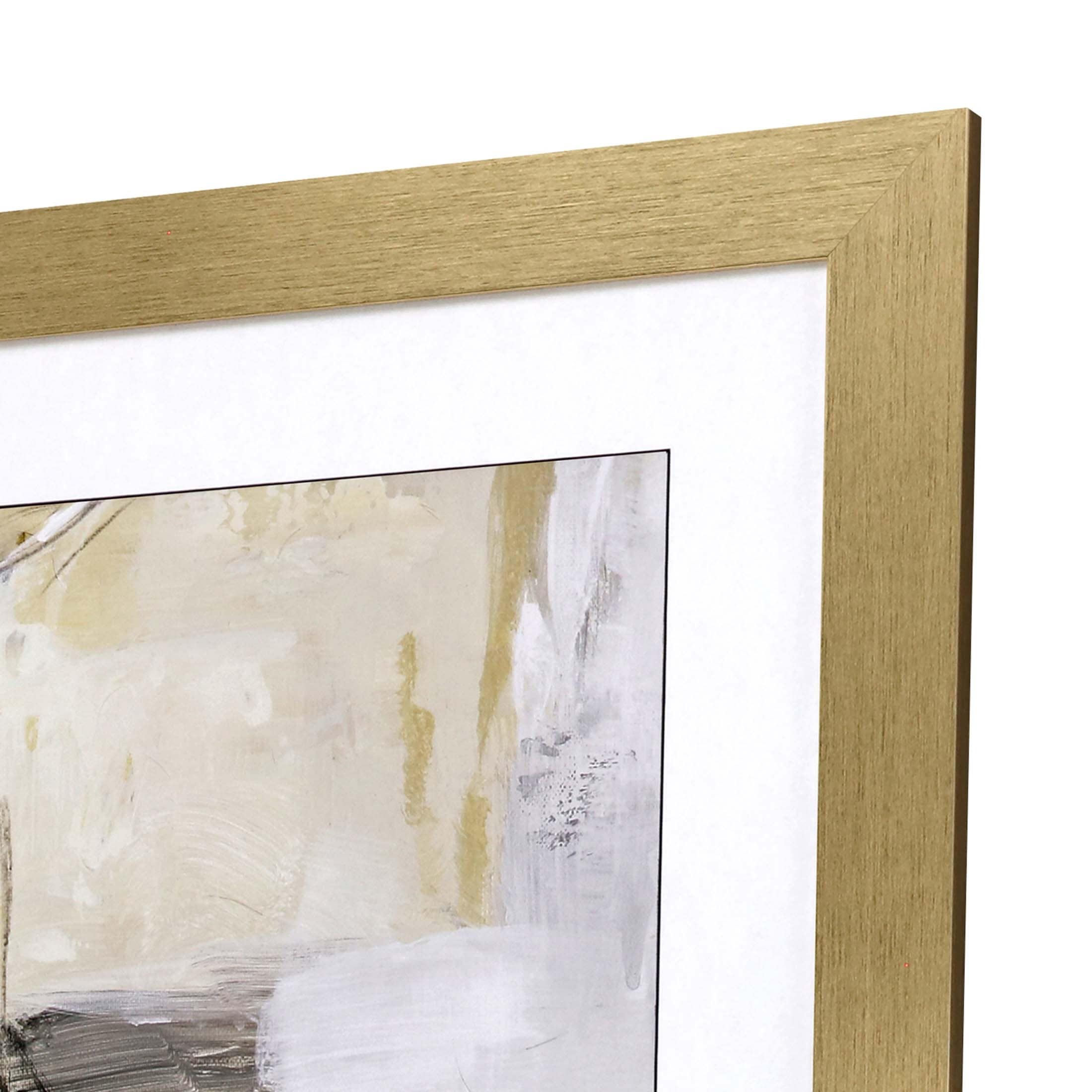 お歳暮・冬ギフト特集 2025 人気ランキング Framed S/4 Variance Art Bed - White - Glass Under Giclee コレクション