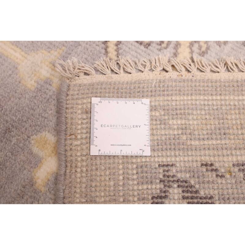 ECARPETGALLERY Hand-knotted Royal Oushak Light Grey Wool Rug - 8'3 x 9'11