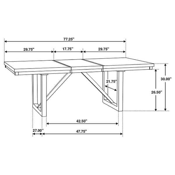 dimension image slide 0 of 3, Spring Creek Rectangular Dining Table Set