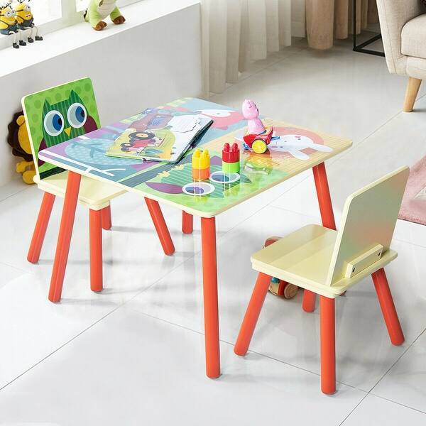 Wooden Desk And Chair For Toddler  : Then These Bright Boys� Chairs, Girls� Desks And Toddler Craft Tables Should The Smooth Molded Plastic Seat With No Pointed Corners Makes This Ideal For Toddler Use.