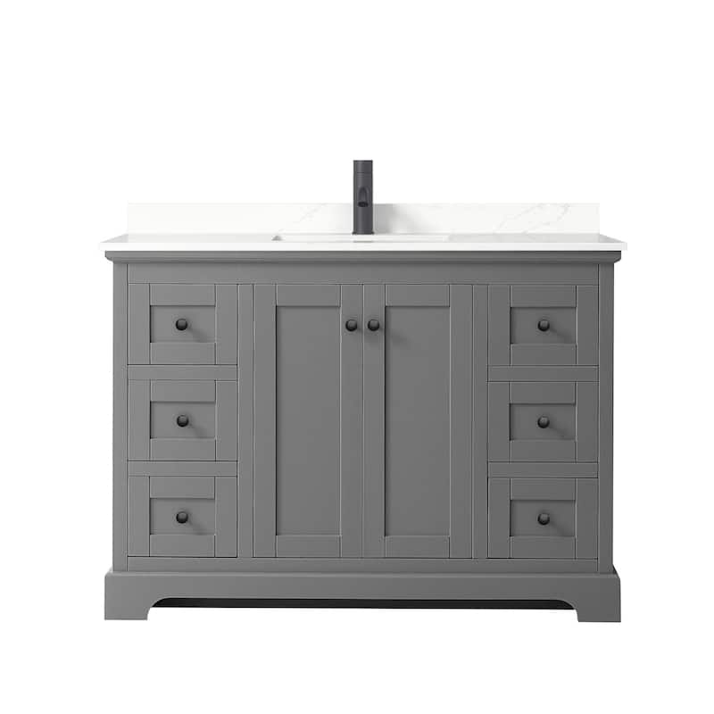 Wyndham Collection WCV232348S-QTZ-UNSMXX Avery 48" Free Standing