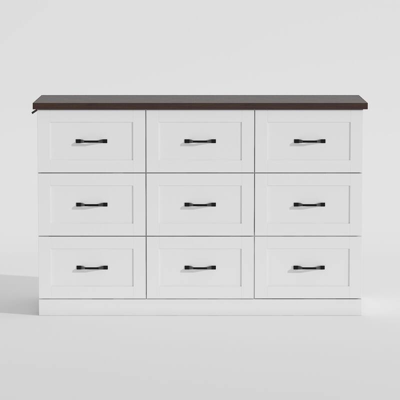 Lift TV Cabinet Electric TV Lift Dresser w/Dual Control and 2 Power Outlets Dresser Entertainment Center