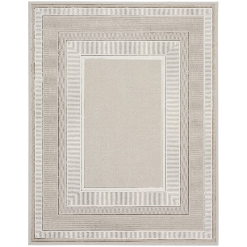 Power Loomed Geometric Modern Non Skid Stain Resistant Area Rug - 118' X '94' X '0.39