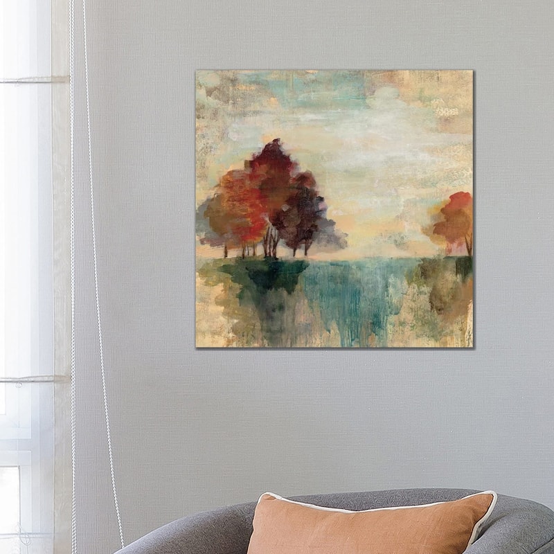 iCanvas "Landscape Monotype II" by Silvia Vassileva Canvas Print - 26x26x1.5