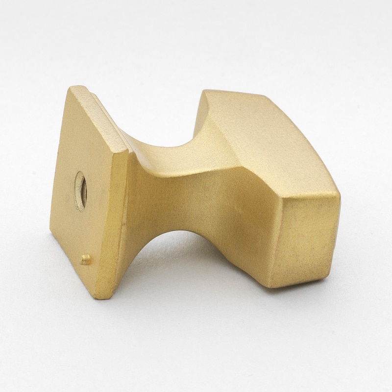 GlideRite Satin Gold Rectangle Deco Cabinet Knob (Pack of 25)