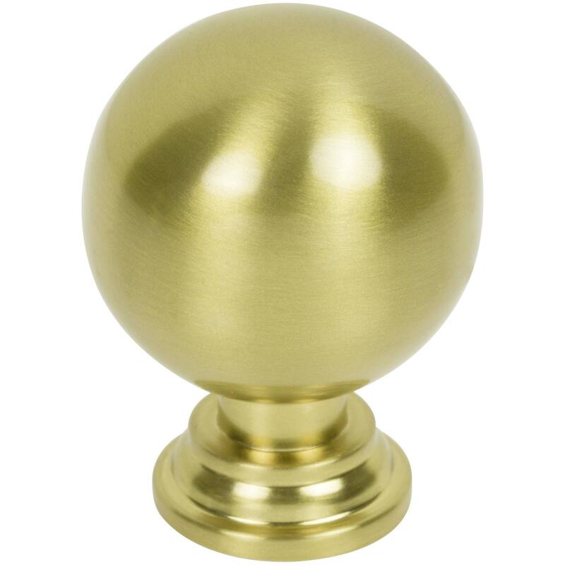 Jeffrey Alexander 387 Davis 1-3/8" Round Cabinet Knob - Brushed Gold