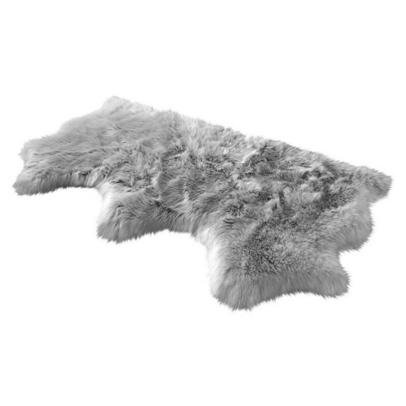 Ovella Home Premium Luxurious Faux Sheepskin 3-Pelt Plush Shag Area Rug - 3' x 5'6' - 3' x 6'