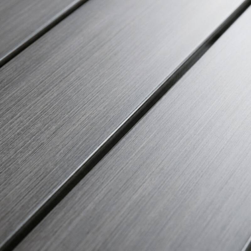 Martha Stewart All-Weather Patio Set with 36" Round Trestle Base Table and 4 Stack Armchairs - 22.25"W x 23.75"D x 34"H