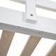 preview thumbnail 7 of 7, Full Loft Bed with Wardrobe, Shelves, and LED Light - White