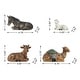 preview thumbnail 25 of 77, Glitzhome 12pcs Resin Christmas Multi/ Blue/ Ivory Nativity Figurines Set