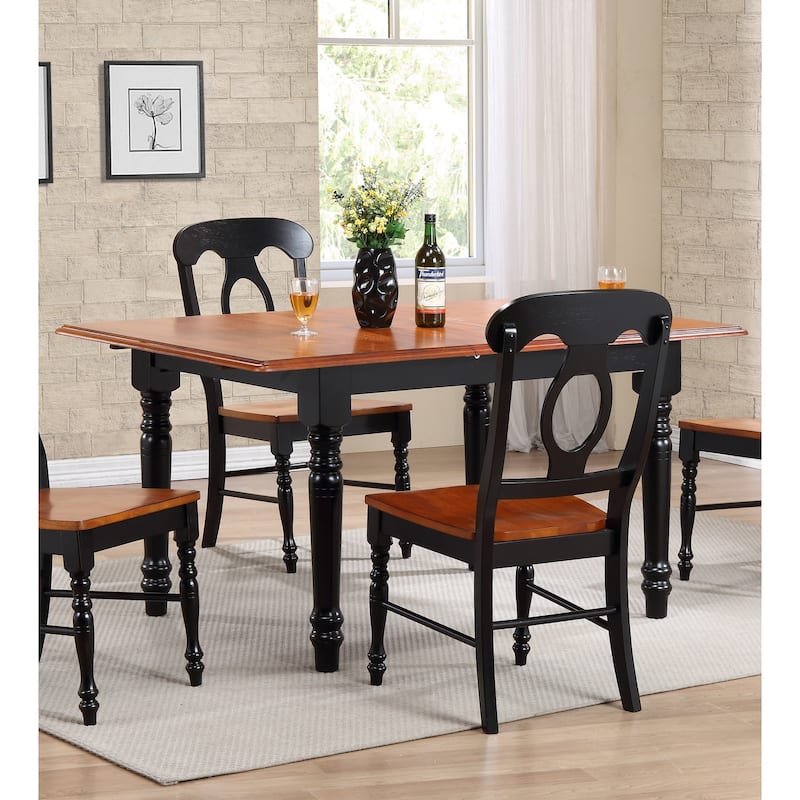 Extendable Dining Table 48-60" Rectangular Butterfly Leaf Table Wood - 48-60