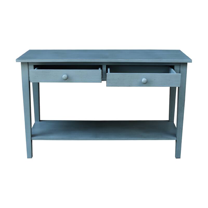 Spencer Solid Parawood Sofa Server Table - 48 in. W x 17 in. D x 30 in. H
