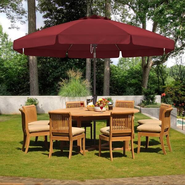 6ft burgandy patio umbrella AMMSUN Table Umbrella,Maroon This heavy duty commercial grade Venture Series 6 Square Market Sunbrella Umbrella offers all the features which a residential or commercial owner demands with a robust commercial grade aluminum frame Cesicia 6 ft. x 9