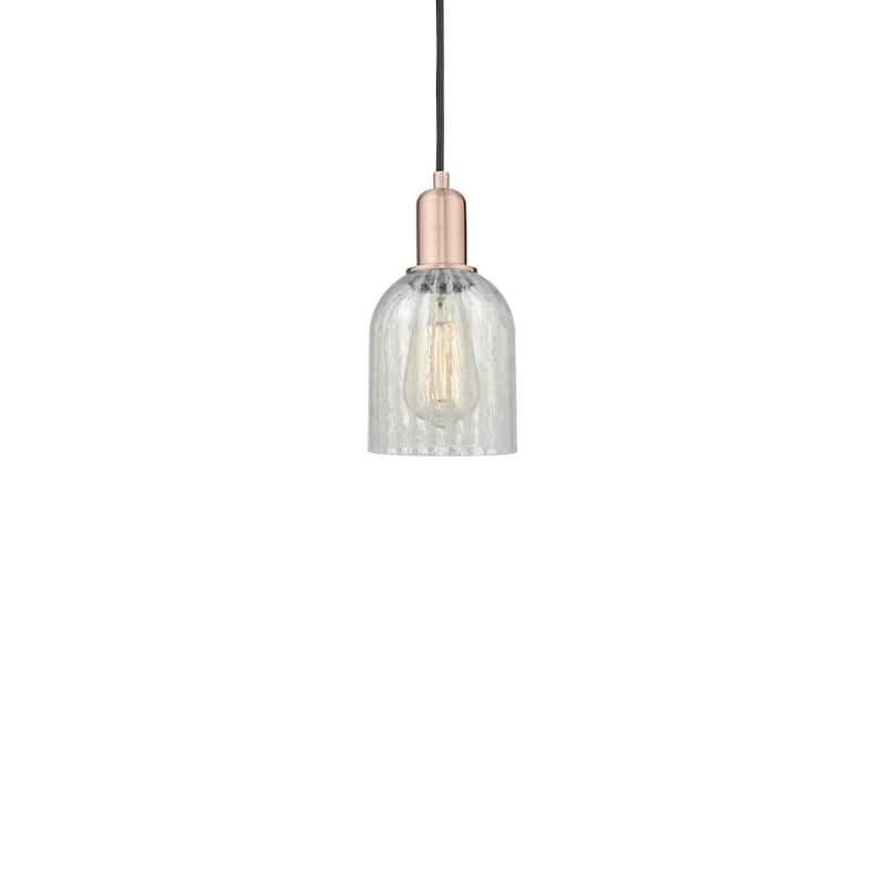 Innovations Lighting 716-1P-10-5 Caledonia Pendant Caledonia 5" Wide - Antique Copper / Mouchette