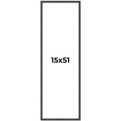 15x51 Frame Brown Solid Wood Picture Frame - Complete Modern Photo