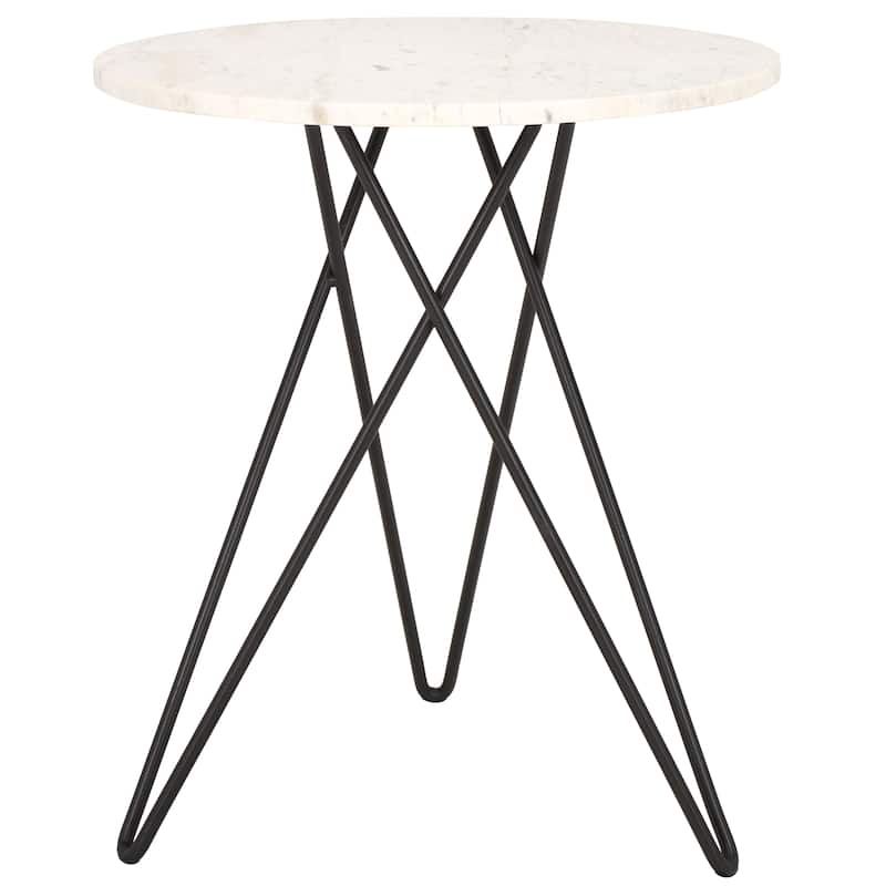 SAFAVIEH Home Cade Marble Side Table - 17Wx17Dx20H