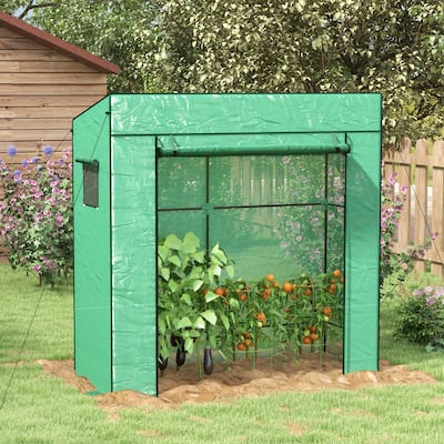 Tomato Greenhouse Reinforced PE Cover Walk-in Green House