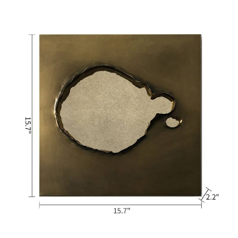 decorative metal mirror - 15.8*15.7*2.2