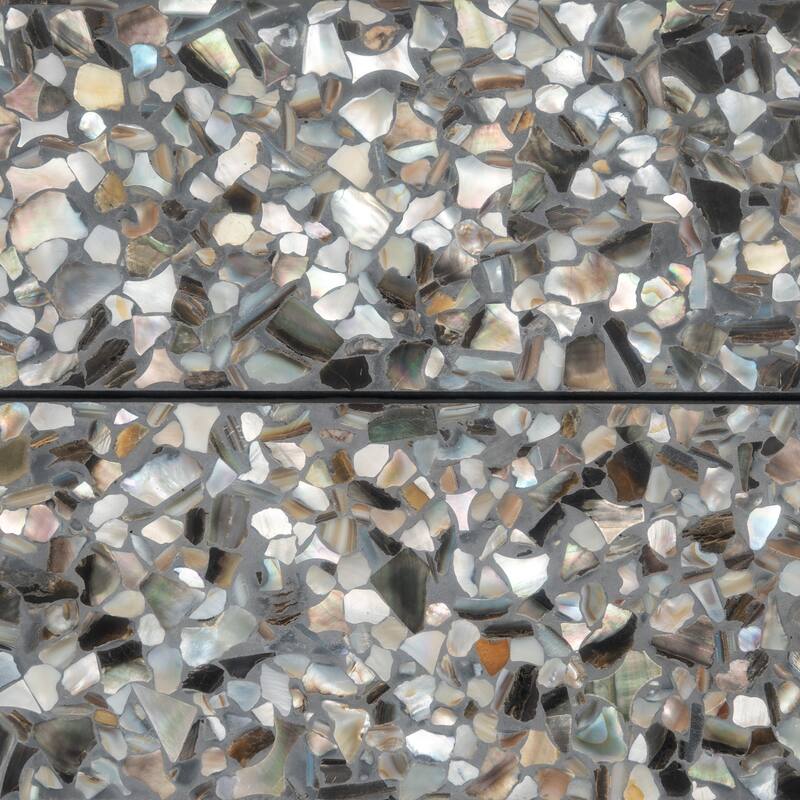 Amalfi 3x12 in. Glossy Shell, Terrazzo Elongated Subway Wall and Floor Tile (5 sq ft/case, 20-Pack)