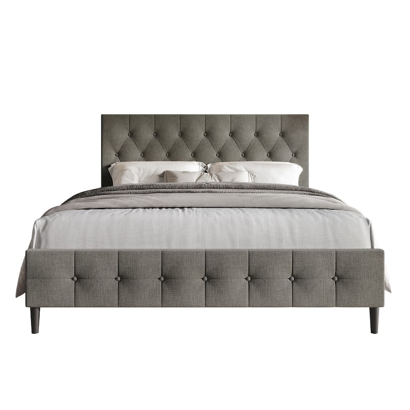 Clayfell Socorro Tufted Upholstered Platform Bed