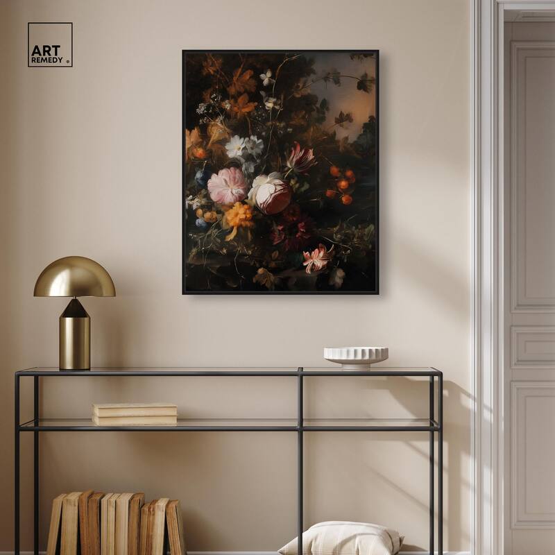 Shadowed Petal Secrets I Canvas by Art Remedy