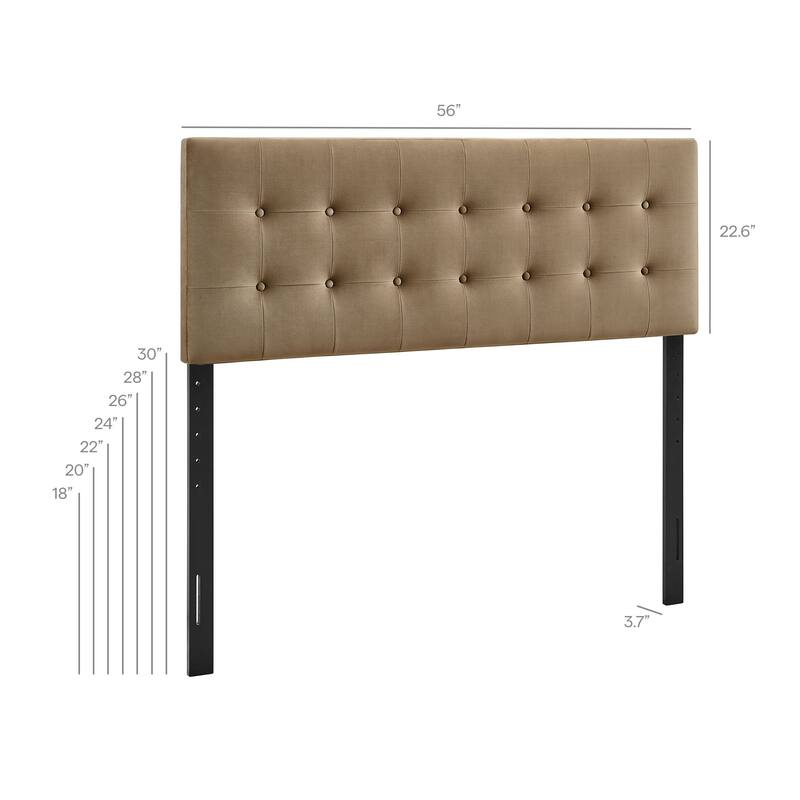 Emily Biscuit Tufted Performance Velvet Headboard