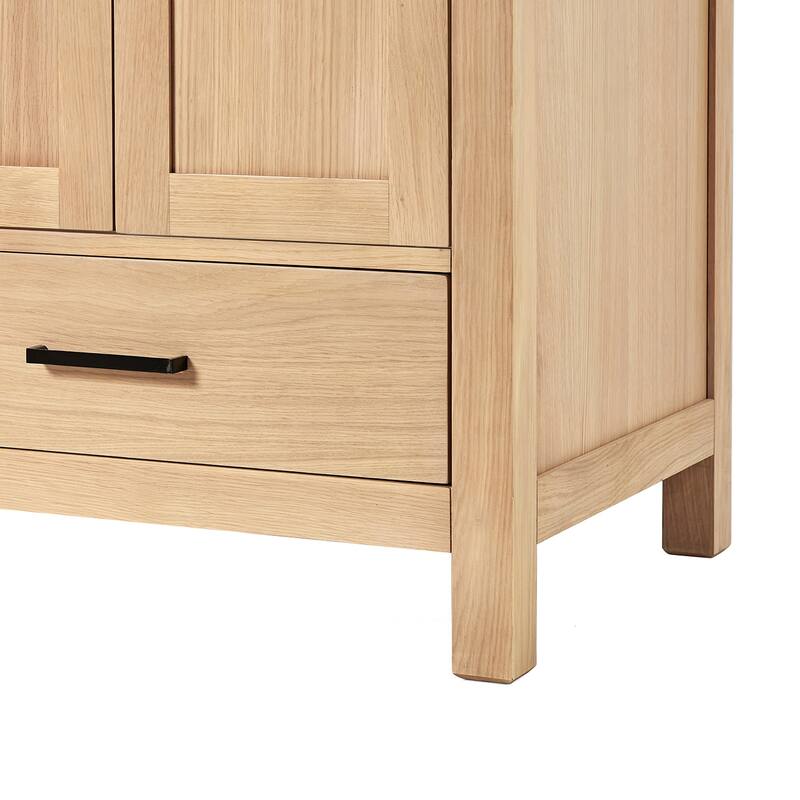 Ariel A060DCQOVO Cambridge 60" Free Standing Double Basin Vanity Set