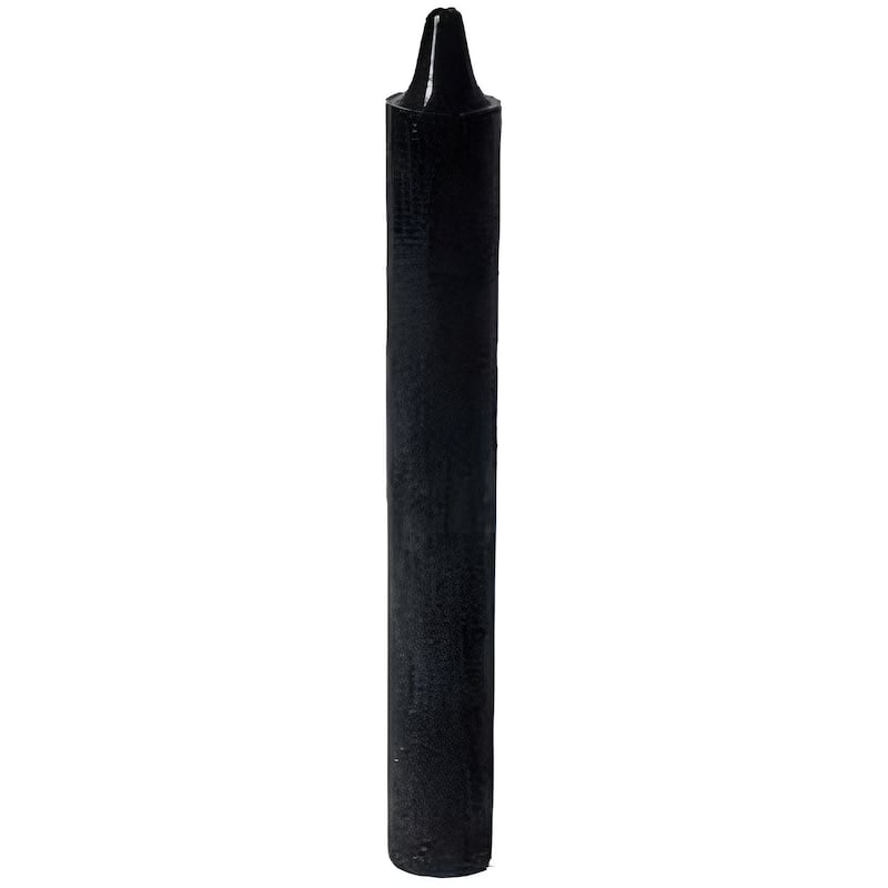 6 Inch Black Taper Slim Candle Ideal for Home Decoration or Spiritual Practices - 6" x 3/4"