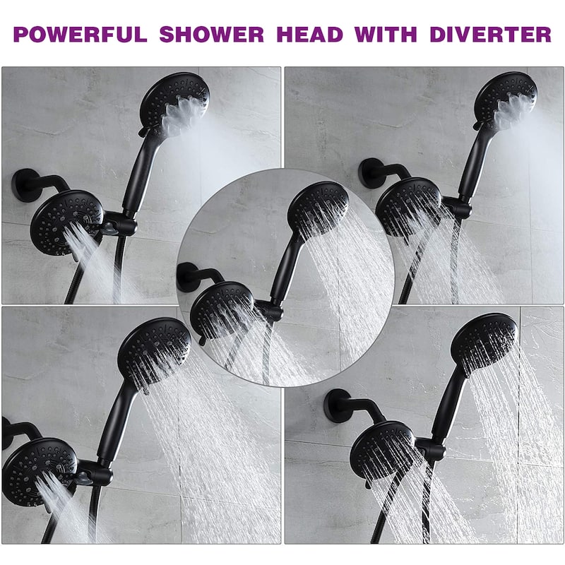 Proox 6 Sprayer Rainfall shower Faucet System Handheld Shower Combo Set Valve Included