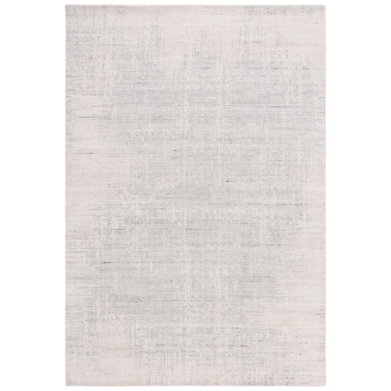 SAFAVIEH Handmade Mirage Blythe Modern Abstract Wool Rug - 8' x 10' - Light Beige/Grey