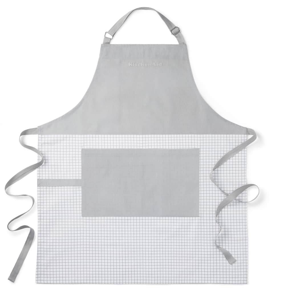 KITCHENAID Gourmet Series Gridlines Big Chef Apron, Water & Stain Resistant