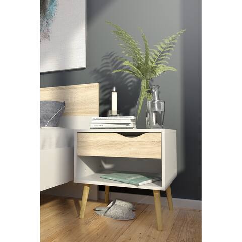 Carson Carrington Hjo 1-drawer Nightstand