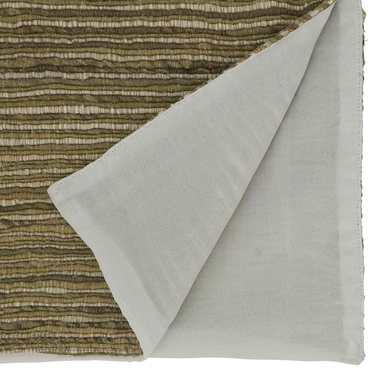 Table Runner With Striped Chindi Design - 16"x72"