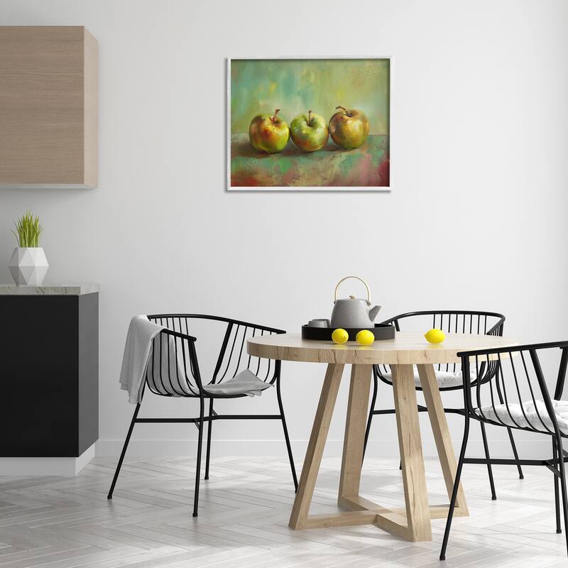 Stupell Traditional Apple Trio Still Life Framed Giclee Art Design By Arlington Prints