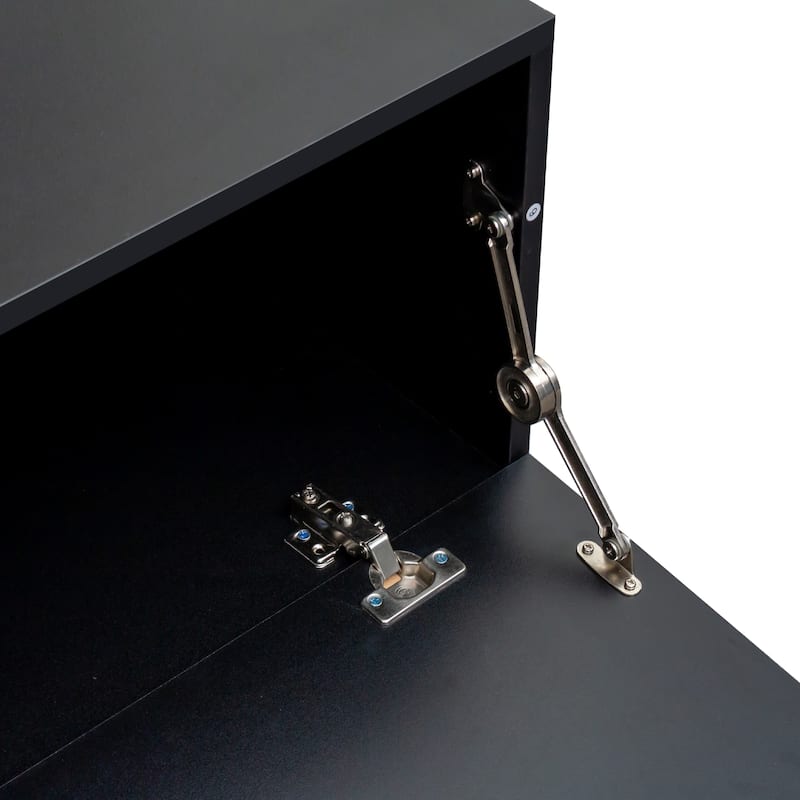 GDF Studio - Aza Modern 70.87" Wide Extendable TV Stand Entertainment Center with Storage Cabinets