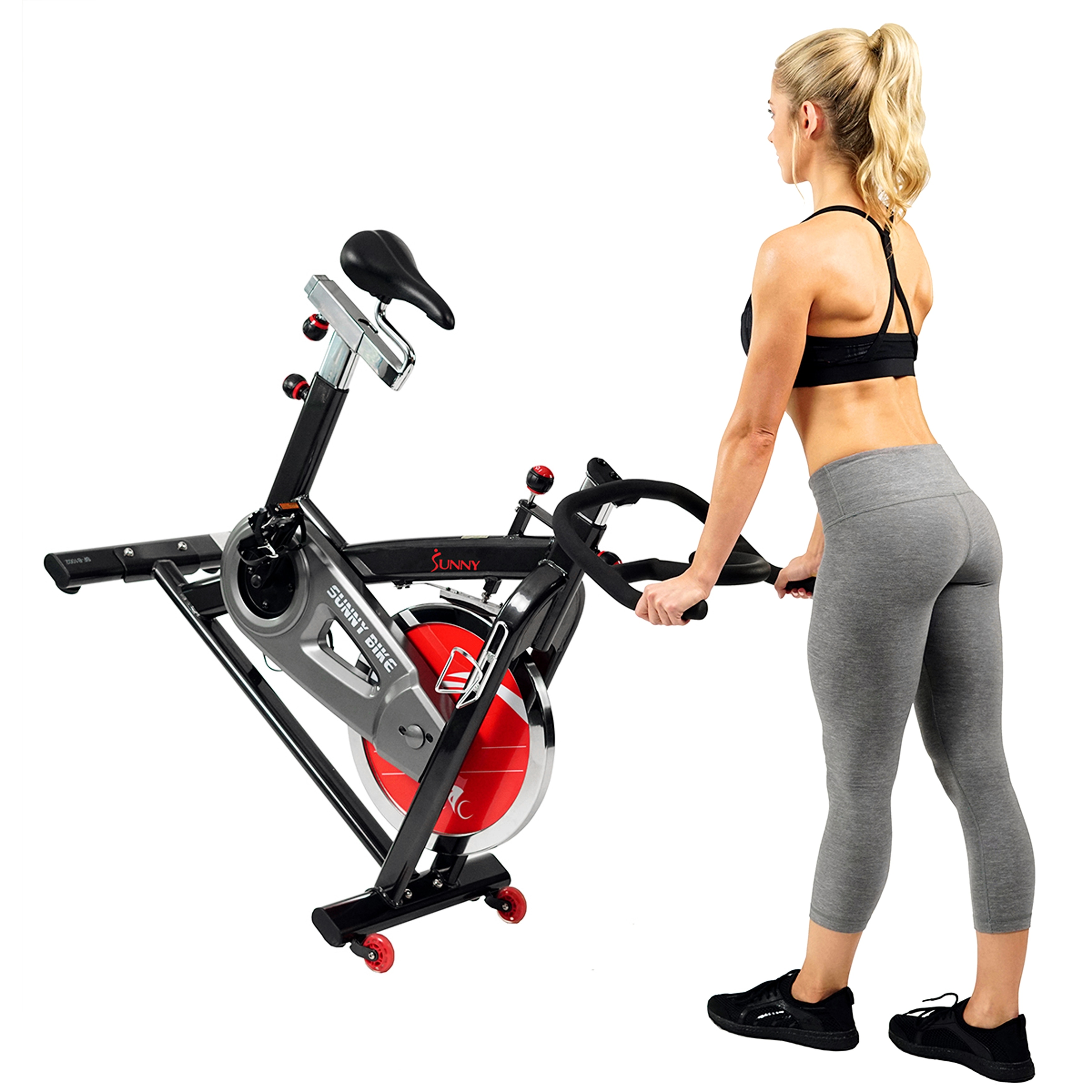Stationary Chain Drive 40 lb Flywheel Pro Indoor Cycling Exercise