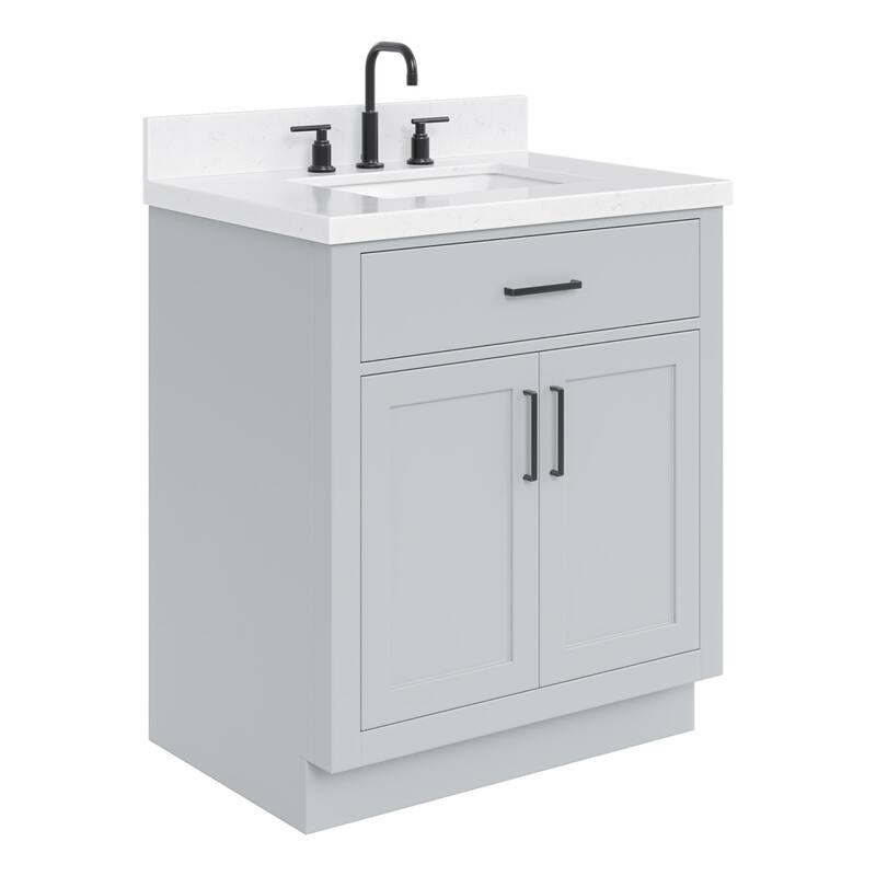 Ariel T030SCQRVO Hepburn 30" Free Standing Single Basin Vanity Set