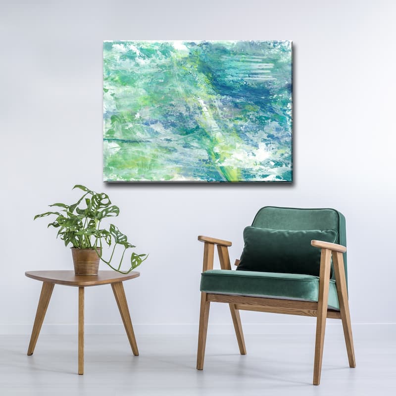 'Cool Aqua Ocean Reef' Canvas Art Print