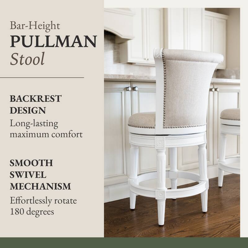 Maven Lane Pullman Swivel Kitchen Dining Stool