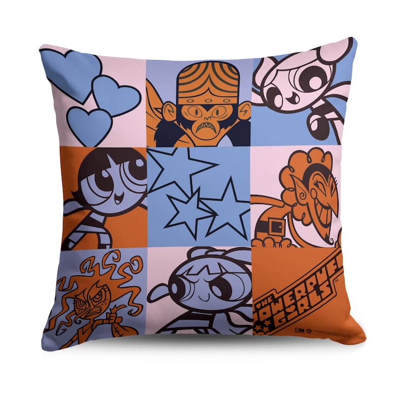 Warner Brothers Powerpuff Girls Throw Pillow