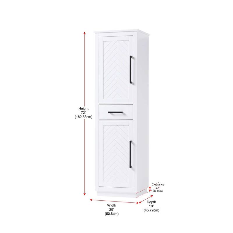 Raphael Bath Storage Cabinet (16-28 In.)