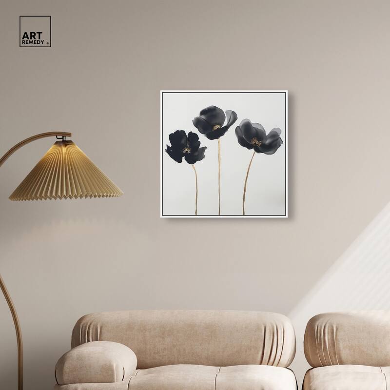 Nocturnal Flowers II Canvas by Art Remedy