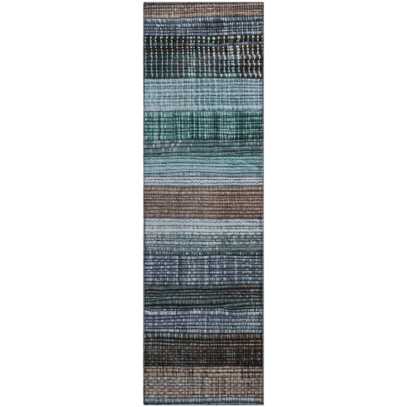 Premium Washable Super Soft Ombre Stripe Mayfield Rug