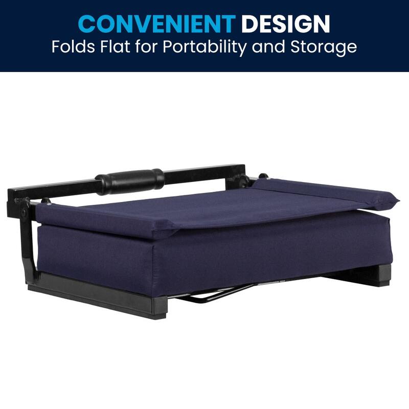 Ultra-Padded Stadium Chair - 18"W x 14"D x 18"H - 18"W x 14"D x 18"H