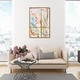 preview thumbnail 19 of 64, Bright Days, Pastel Bright Strokes Modern Gold Canvas Wall Art Print for Living Room