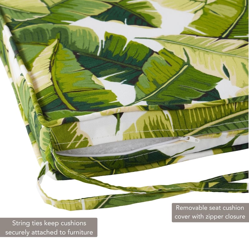 Greendale Home Fashions 18" Square Outdoor Chair Pad (Set of 2)