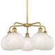 Option Brushed Brass / White Mouchette