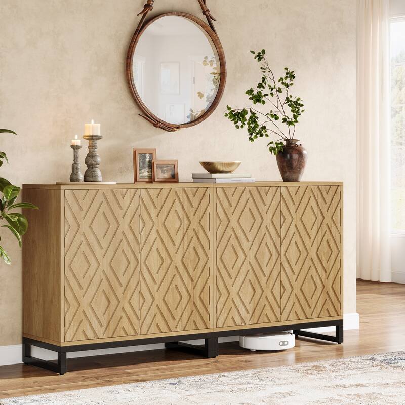 57.5 Inches Sideboard Buffet Cabinet with Doors