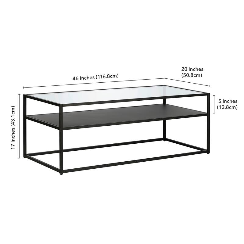 Ada 46" Wide Rectangular Coffee Table